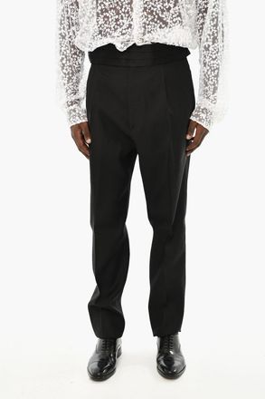 Dsquared2 Pantaloni In Lana Vergine e Seta a Una Pince Dsquared2