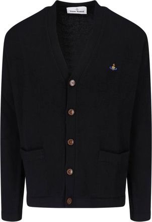 Vivienne Westwood Black Alex Cotton-Cashmere Cardigan