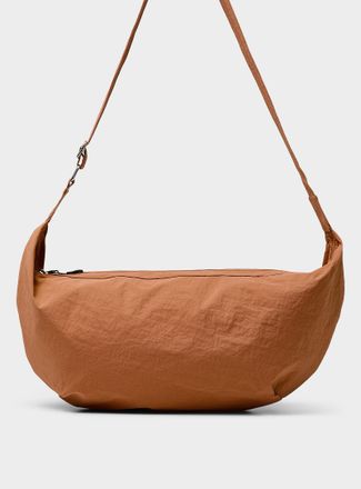 Simons Womens Crinkled fabric oversized tote bag