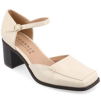 Journee Collection Journee Womens Evangeline Medium and Wide Width Pumps