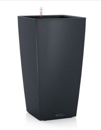 Lechuza Jardiniere - Lechuza - Cubico Color 30 - Ardoise - Systeme De Sous-irrigation - R&eacute;sistance Au Gel