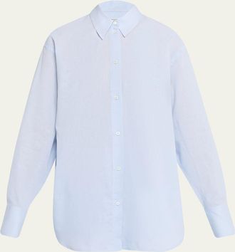 Toteme Garderob Oversized Linen-Cotton Shirt