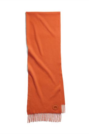 Canada Goose Wool Cashmere Blend Fringe Scarf