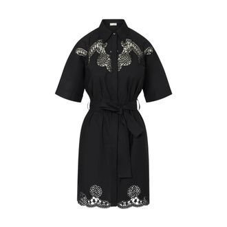Liu Jo Shirt Dresses, female, Black, Size: XS Short Chemisier Dress