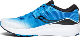 Saucony Mens Ride Iso Running Shoes In Bright Blue/white/black