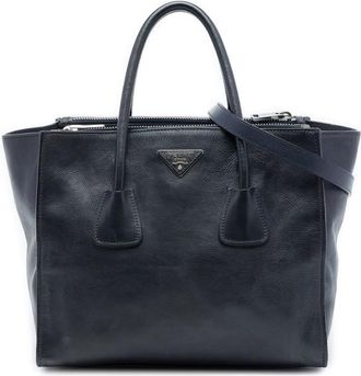 Prada Pre-owned Prada Glace Calf Twin Pocket Double Handle Satchel Ladies 8TMWJU1XRYBTX9WR