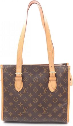 Louis Vuitton Brown Monogram Coated Canvas Handbag Tote Bag (Pre-Owned)