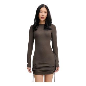 La Mania Faith Mini Dress - Dresses - Mujer - Marr&oacute;n - XS