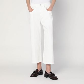 Brunello Cucinelli White cotton trousers