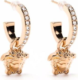 Versace Gold Medusa hoop earrings