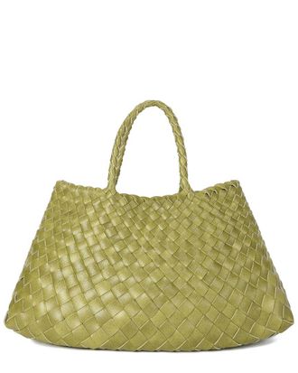 Tiffany & Fred Woven Leather Tote