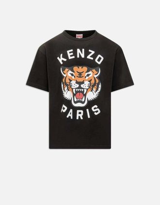 Kenzo Mens Mens Black Kenzo Lucky Tiger Tiger T-Shirt - Size: 36