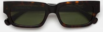 Retro Superfuture Sunglasses Roma 3627 Green Lrv Brown/Green Unisex