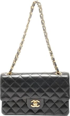 Chanel Borsa a spalla Classic Flap mini 1986-1988 - Nero
