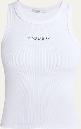 Givenchy Logo Ribbed Tank Top