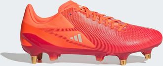 adidas adidas Performance Mens Adizero RS15 Pro Soft Ground Rugby Boots - Red Leather - Size UK 13.5