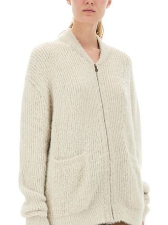 Uma Wang Wool Blend Knit Cardigan - White