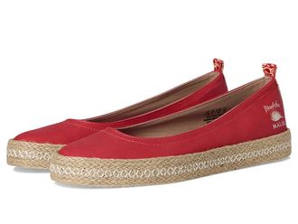 Blowfish Benita Ballerina/Skimmer Shoes Womens Flat Shoes Red Suede : 6.5 M, Polyester