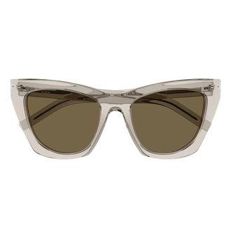 Saint Laurent Sunglasses Sl 214 Kate 032 New Wave Beige/Brown Women