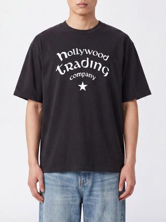 HTC T-shirt oversize in cotone con stampa logo e spalle scese