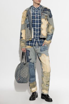 Dsquared2 Denim Jacket With Vintage Effect, Mens, Blue