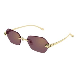 Cartier Sunglasses, female, Yellow, Size: 56 MM Panth&egrave;re Massai Sunglasses