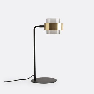 La Redoute Interieurs Tafellamp in glas en metaal, Botello