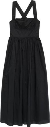 Matteau Square Neck Maxi Dress - Dames - Maxi kleedjes - Zwart - S - Kleedjes