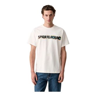 Sprayground Sprayground, Heren, Tops, Wit, Maat: M Katoen