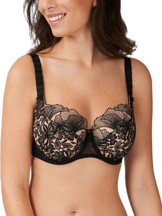 Empreinte Womens 08204 Agathe Balcony Bra - Black - Size 42E