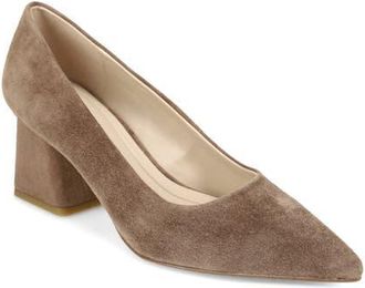Pelle Moda Inell Pointed Toe Pump in Taupe at Nordstrom, Size 9.5