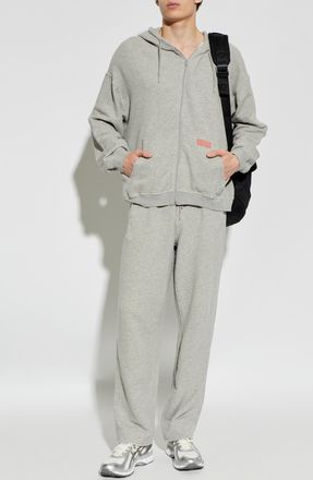 American Vintage Sweatshirt With Logo, Mens, Grey