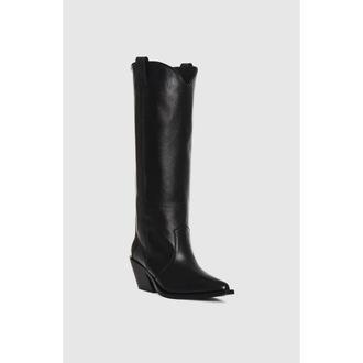 Anine Bing Tania Tall Leather Boots in Black at Nordstrom, Size 36