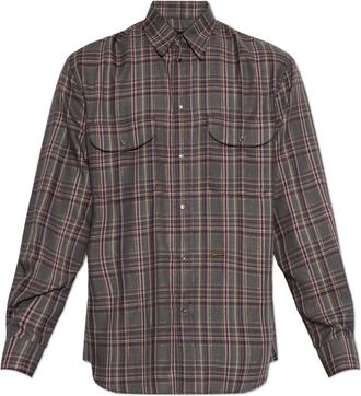Dsquared2 Shirt Met Zakken - Heren - Casual Overhemden - Groen - XL - Polyester - Overhemden