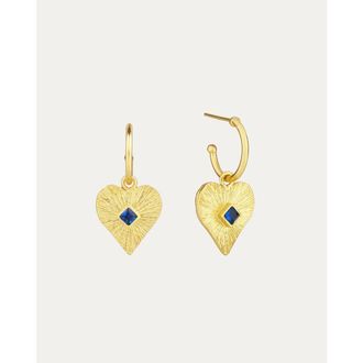 Ottoman Hands Heart Hoop Earrings in Gold at Nordstrom