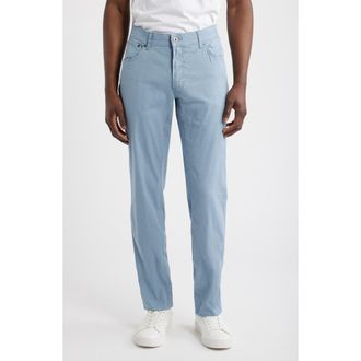 Brax Chuck Modern Fit Linen Blend Five-Pocket Pants in Riviera at Nordstrom, Size 30 X 34
