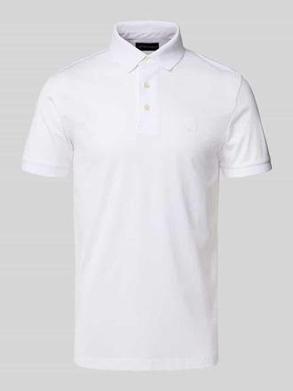Emporio Armani Regular Fit Poloshirt mit Label-Print in Weiss, Gr&ouml;&szlig;e XXL