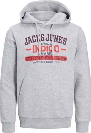 Jack & Jones Hoodie Jjxx Denim Stijl - Heren - Hoodies - Grijs - L - Denim - Hoodies & sweatvesten