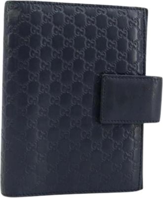 Gucci Pre-owned Accessories, female, Blue, Size: ONE SIZE Pre-owned Day Planner Cover