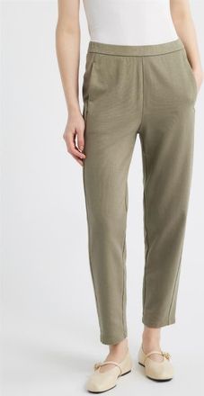 Eileen Fisher Slouch Organic Cotton Ankle Pants in Bay Leaf at Nordstrom, Size Xx-Small