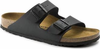 Birkenstock Womens Arizona Birko-Flor Sandal In Black