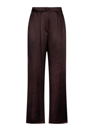 Liu Jo Satin Elastic Waist Wide Trousers