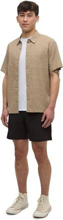 tentree Redwood Pocket Shirt in Khaki/palm at Nordstrom, Size Xx-Large