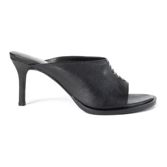 Ann Demeulemeester Siti Sandalen met Halfhoge Hak - Dames - Muiltjes - Zwart - 37 1/2 EU - Leer - Schoenen