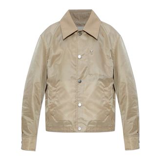 Ami Light Jackets, female, Beige, Size: 2XS Jacket With Pockets