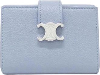 Celine Pre-owned Wallets, female, Blue, Size: ONE SIZE Pre-owned Fine Strap Wallet Nino Calf Wallet