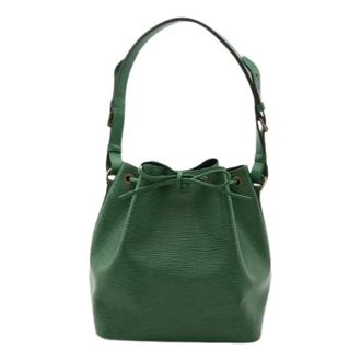 Louis Vuitton Pre-owned Bucket Bags, female, Green, Size: ONE SIZE Pre-owned Epi Petit Noe Shoulder Bag M44104