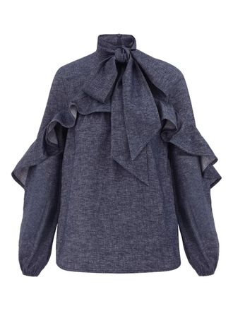 Zimmermann Hypnotic blouse - Blue