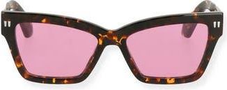Off-white Cincinnati 54mm Square Sunglasses in Havana Pink at Nordstrom Rack