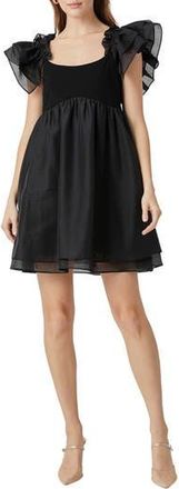endless rose Organza Minidress in Black at Nordstrom Rack, Size Medium